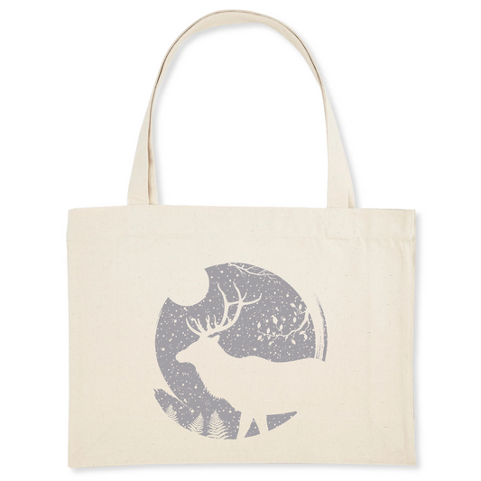 Cerf | Shopping bag - Coton BIO | Blanc