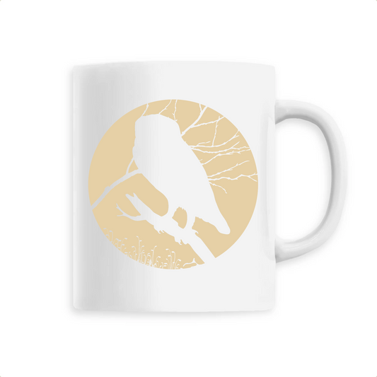 Midnight owl | Mug céramique | Blanc