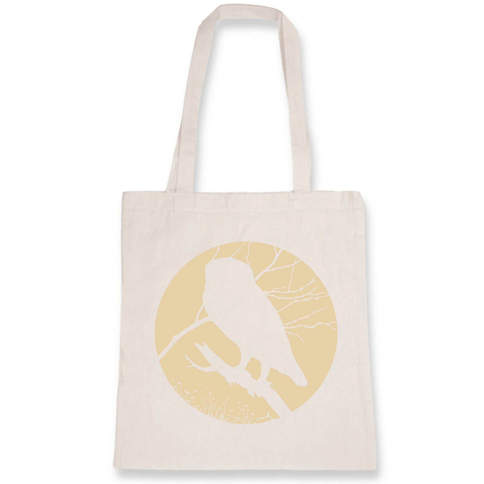 Midnight owl | Totebag - 100% coton BIO | Blanc