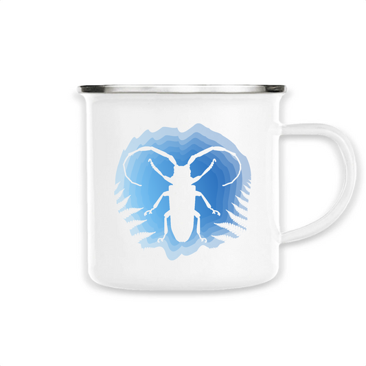 Longicorne | Mug émaillé | Blanc