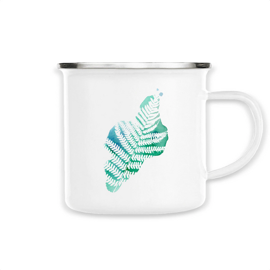 Ptéridophyte | Mug émaillé | Blanc