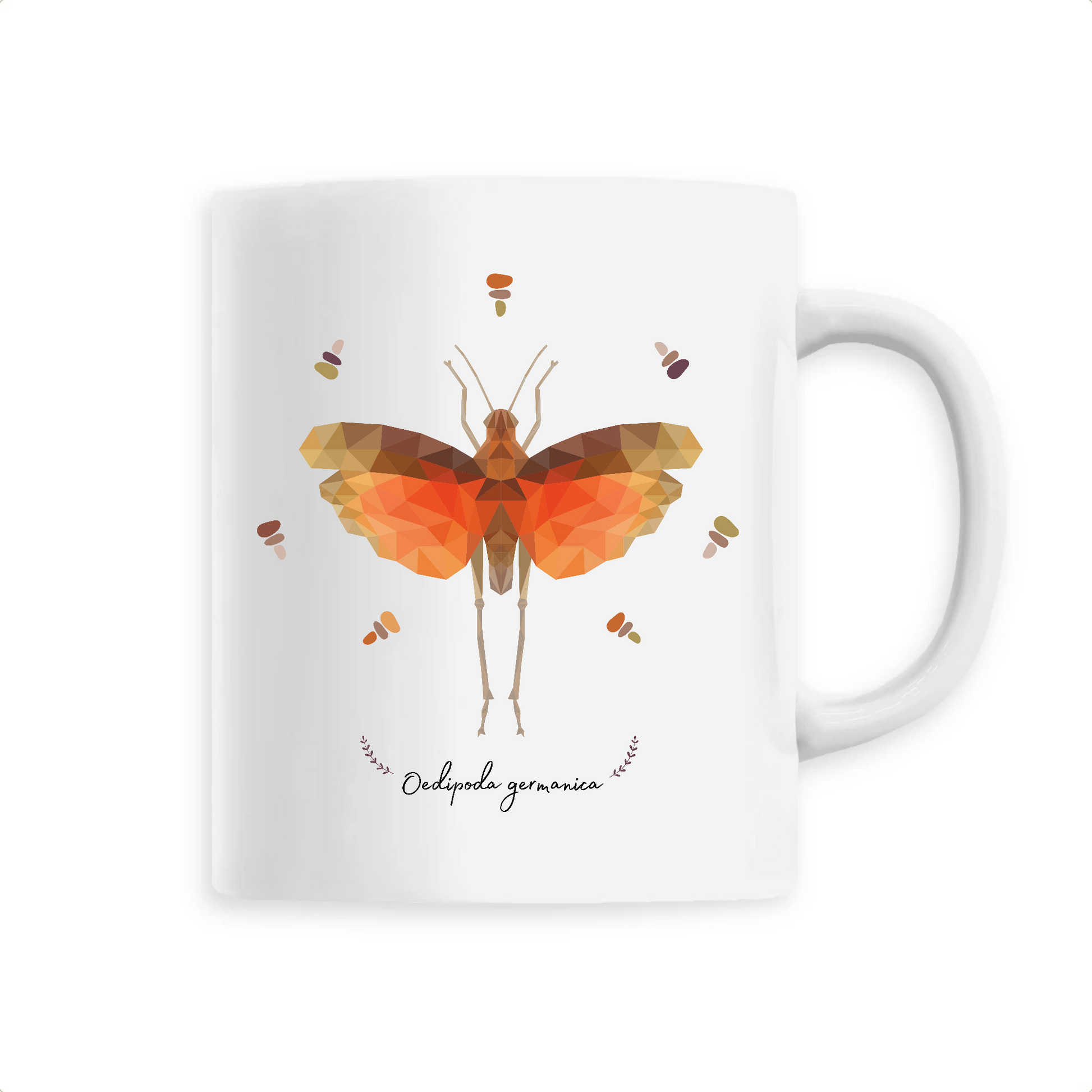 Oedipoda germanica | Mug céramique | Blanc