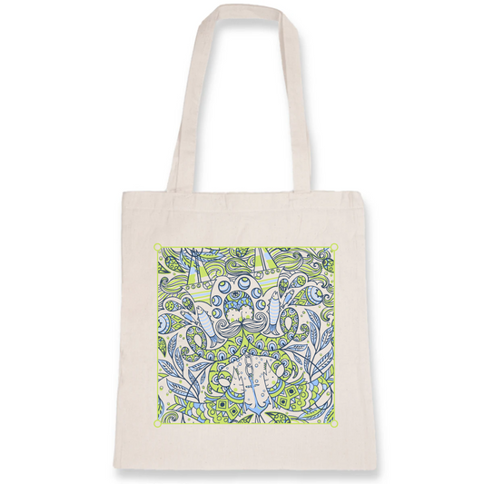 Pêcheur | Totebag - 100% coton BIO | Blanc