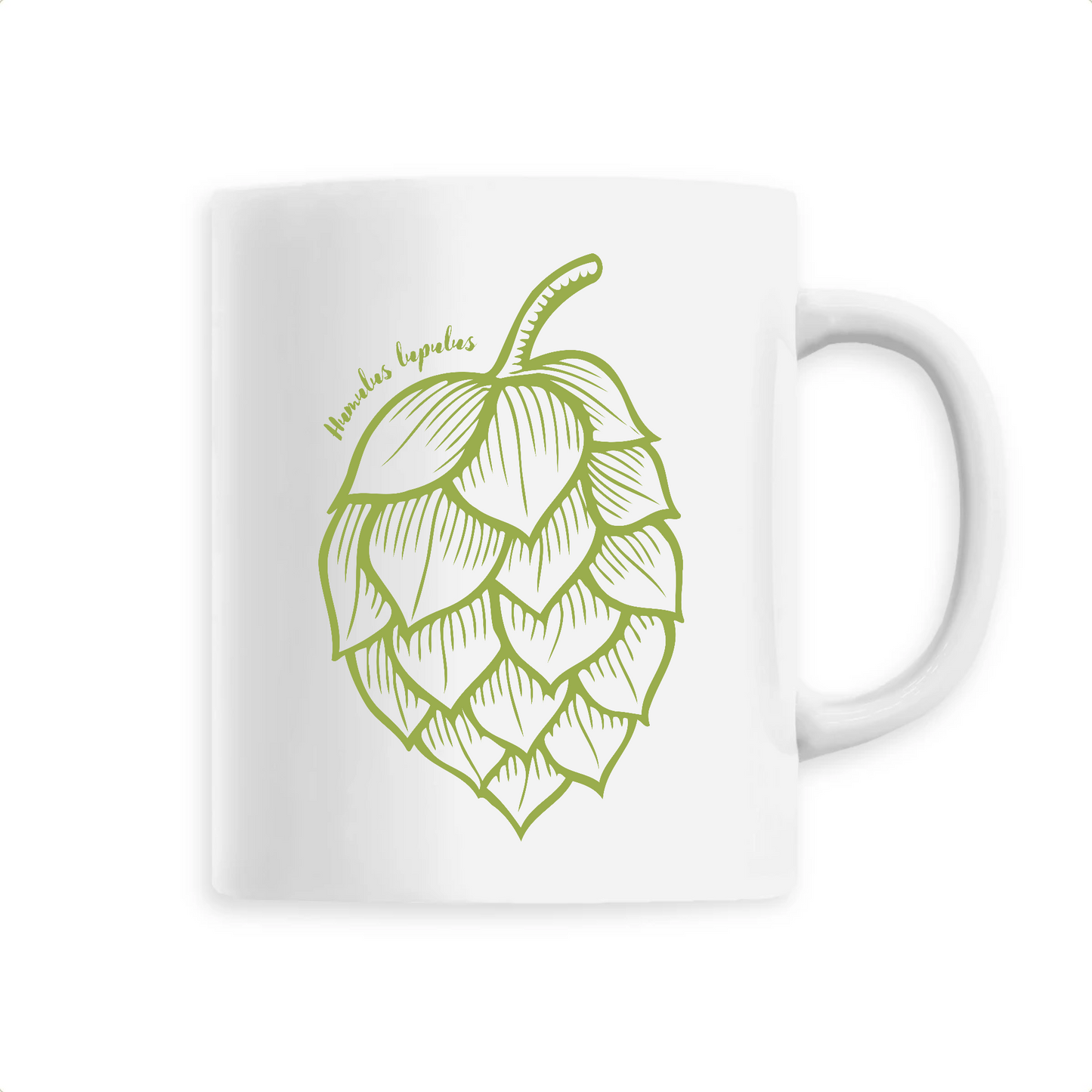 Humulus lupulus | Mug céramique | Blanc