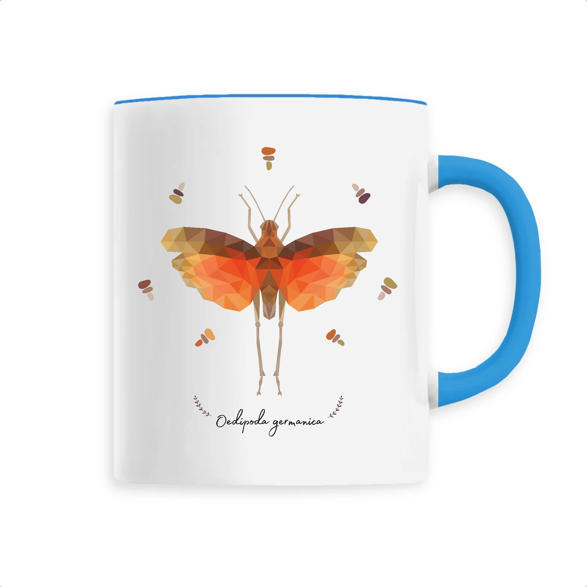 Oedipoda germanica | Mug céramique | Bleu