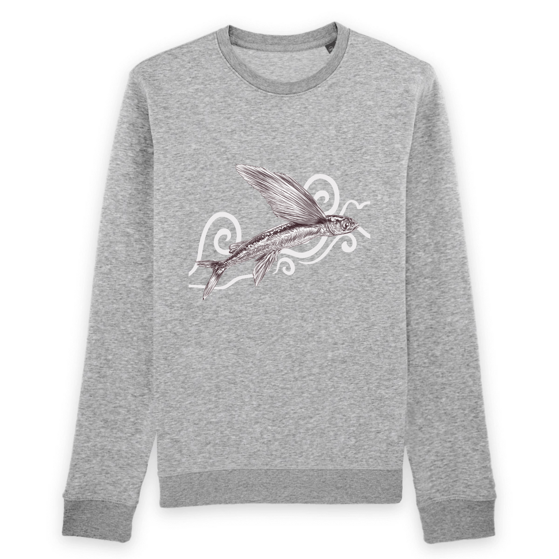 Poisson-volant | Sweat BIO Unisexe | Gris