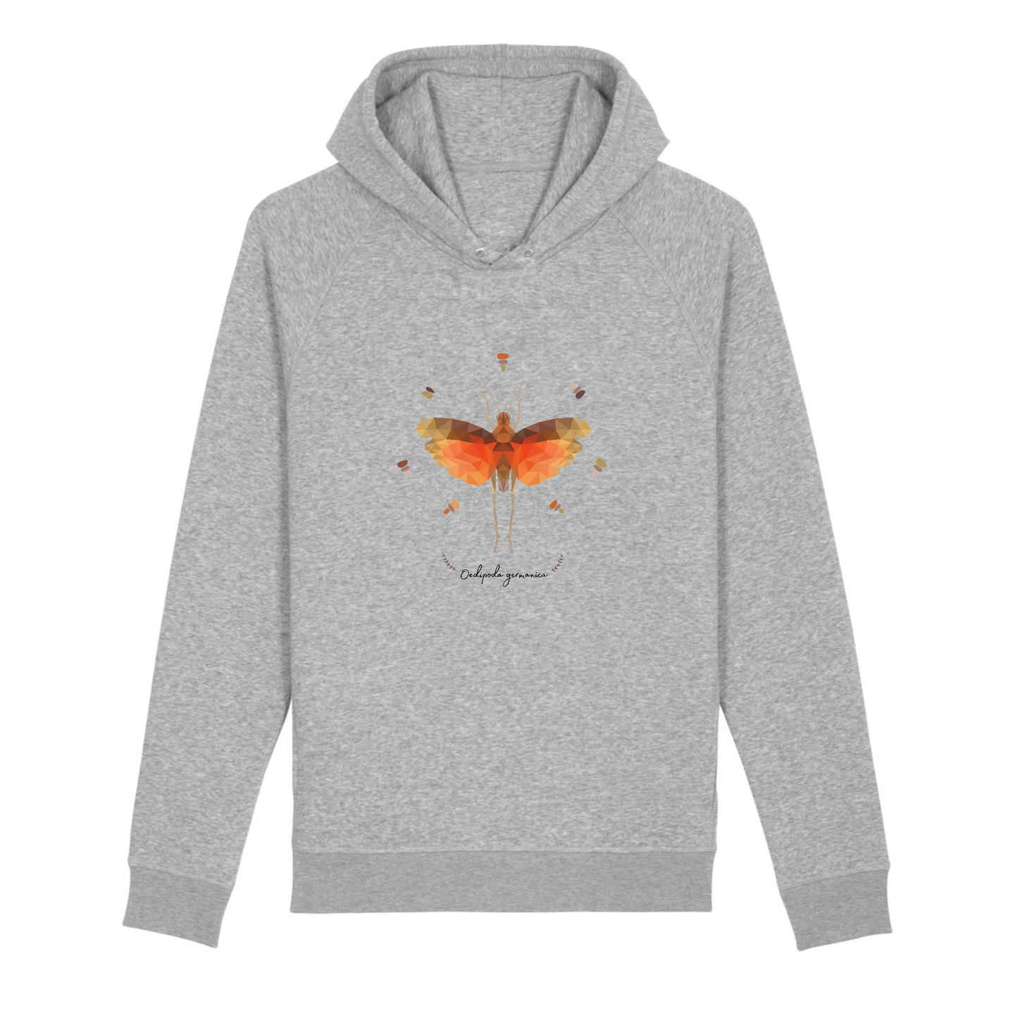 Oedipoda germanica | Sweat à capuche BIO Unisexe - SIDER | Gris