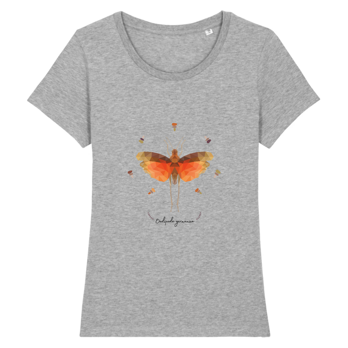 Oedipoda germanica | T-shirt Femme 100% Coton BIO - EXPRESSER | Gris