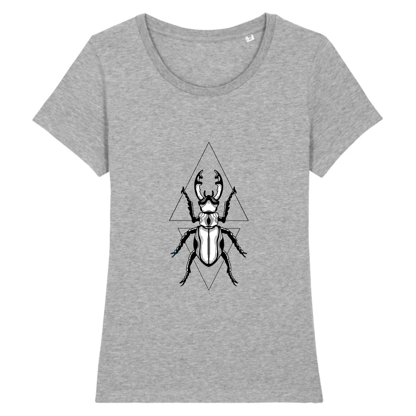 Beetle | T-shirt Femme 100% Coton BIO - EXPRESSER | Gris