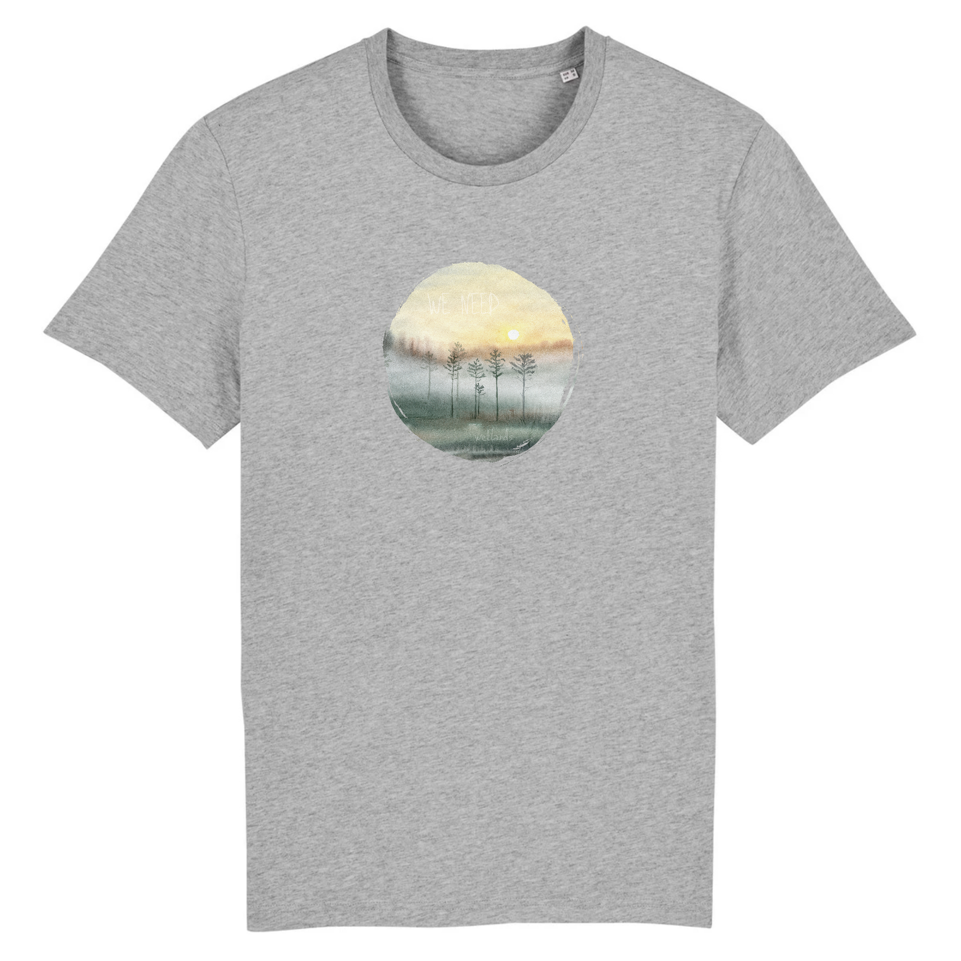 Wetlands | T-shirt Unisexe - ROCKER | Coton Bio | Gris