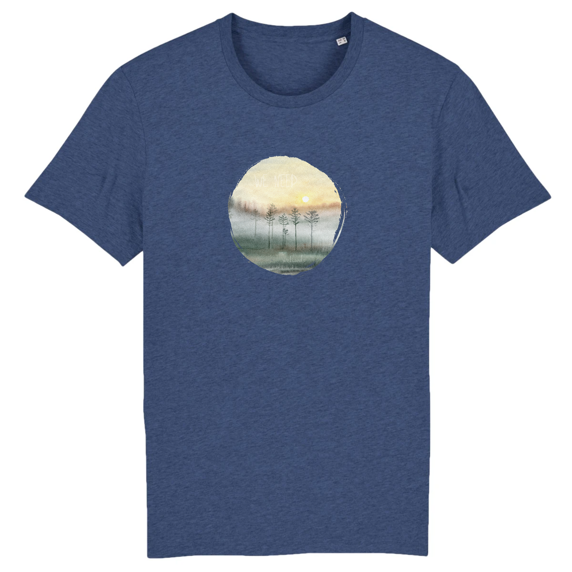 Wetlands | T-shirt Unisexe - ROCKER | Coton Bio | Indigo