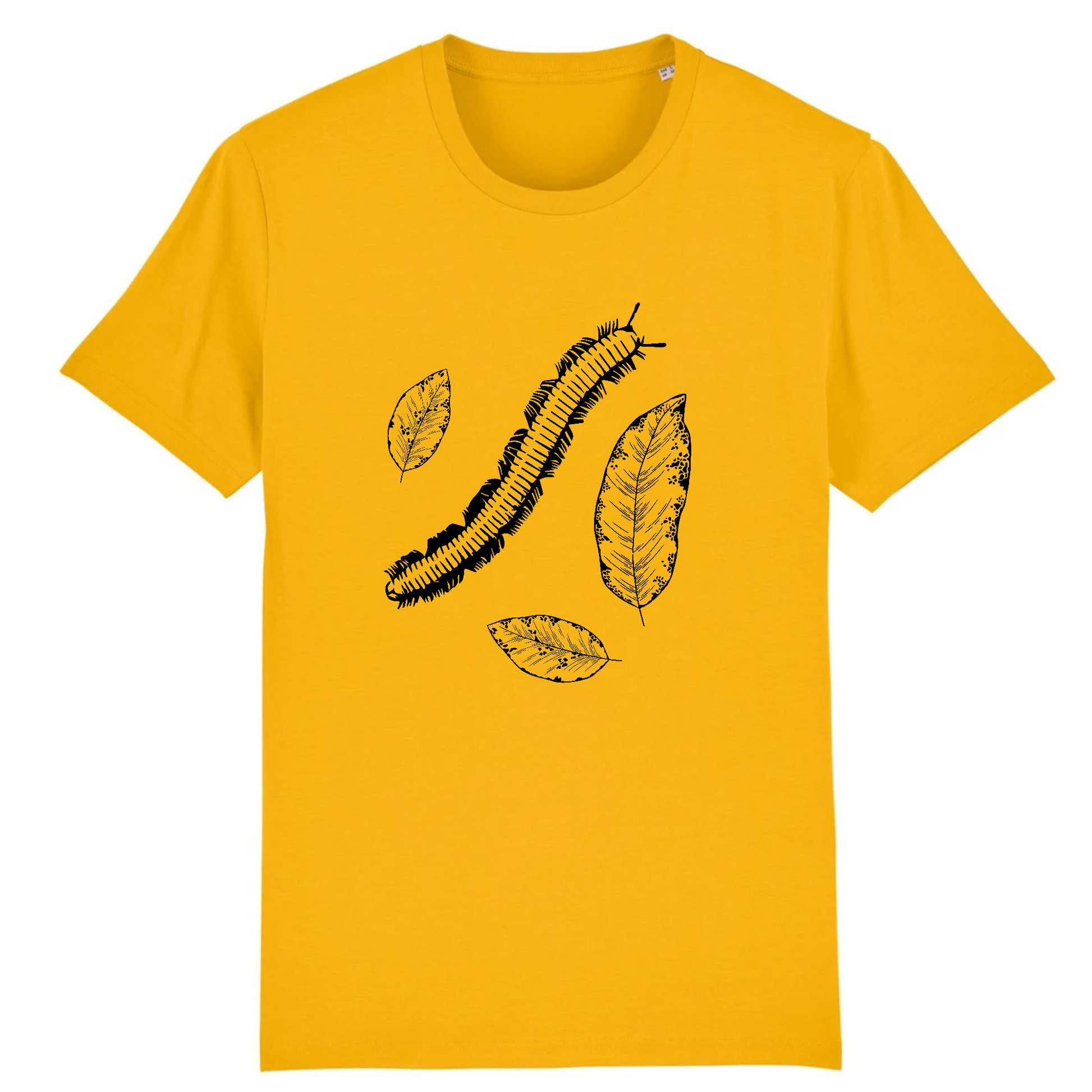 Myriapode | T-shirt Unisexe - Coton BIO - CREATOR | Jaune