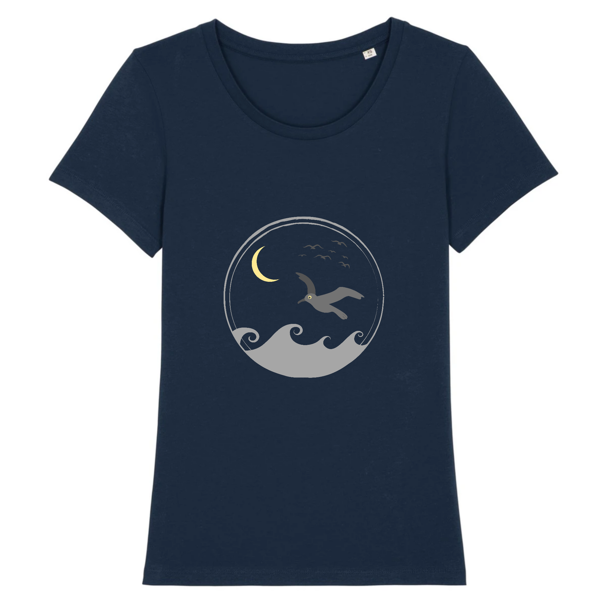 Oiseaux de mer | T-shirt Femme 100% Coton BIO - EXPRESSER | Marine