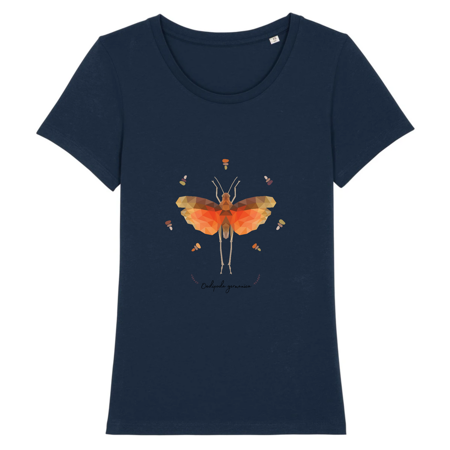 Oedipoda germanica | T-shirt Femme 100% Coton BIO - EXPRESSER | Marine