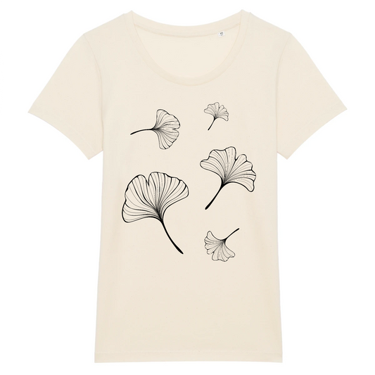 Ginko | T-shirt Femme 100% Coton BIO - EXPRESSER | Naturel