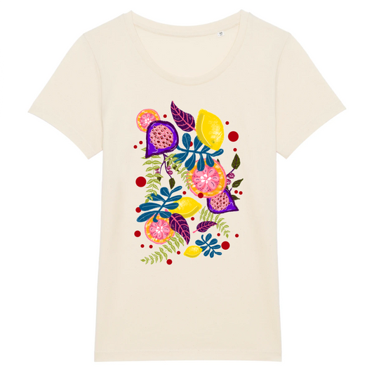 Fruity | T-shirt Femme 100% Coton BIO - EXPRESSER | Naturel