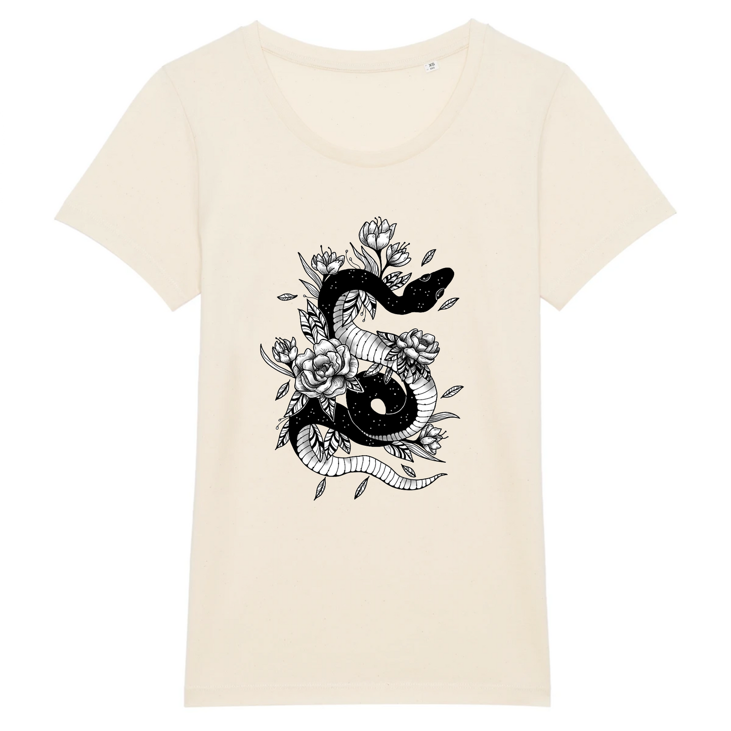 Serpent | T-shirt Femme 100% Coton BIO - EXPRESSER | Naturel