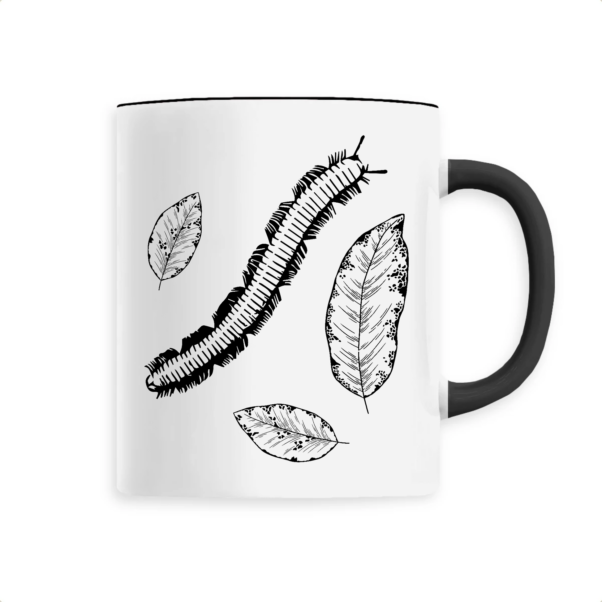 Myriapode | Mug céramique | Noir
