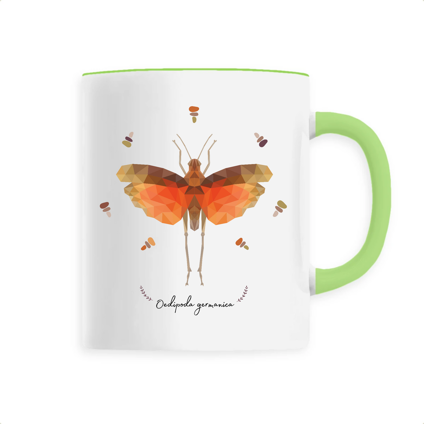 Oedipoda germanica | Mug céramique | Vert