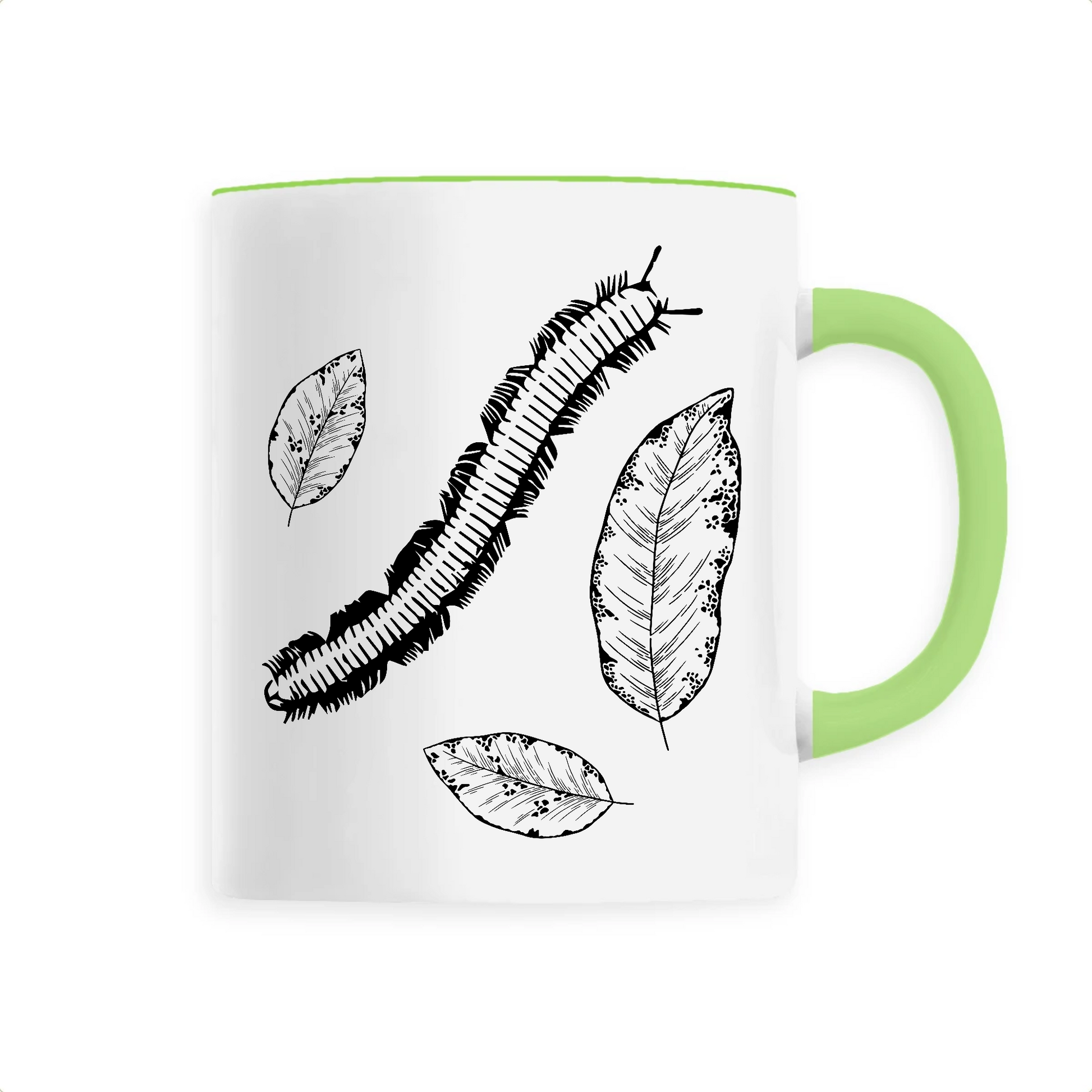 Myriapode | Mug céramique | Vert
